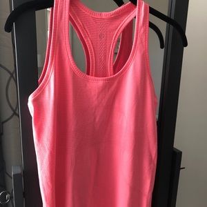 Lululemon Swifty Tech Coral Orange Tank Top